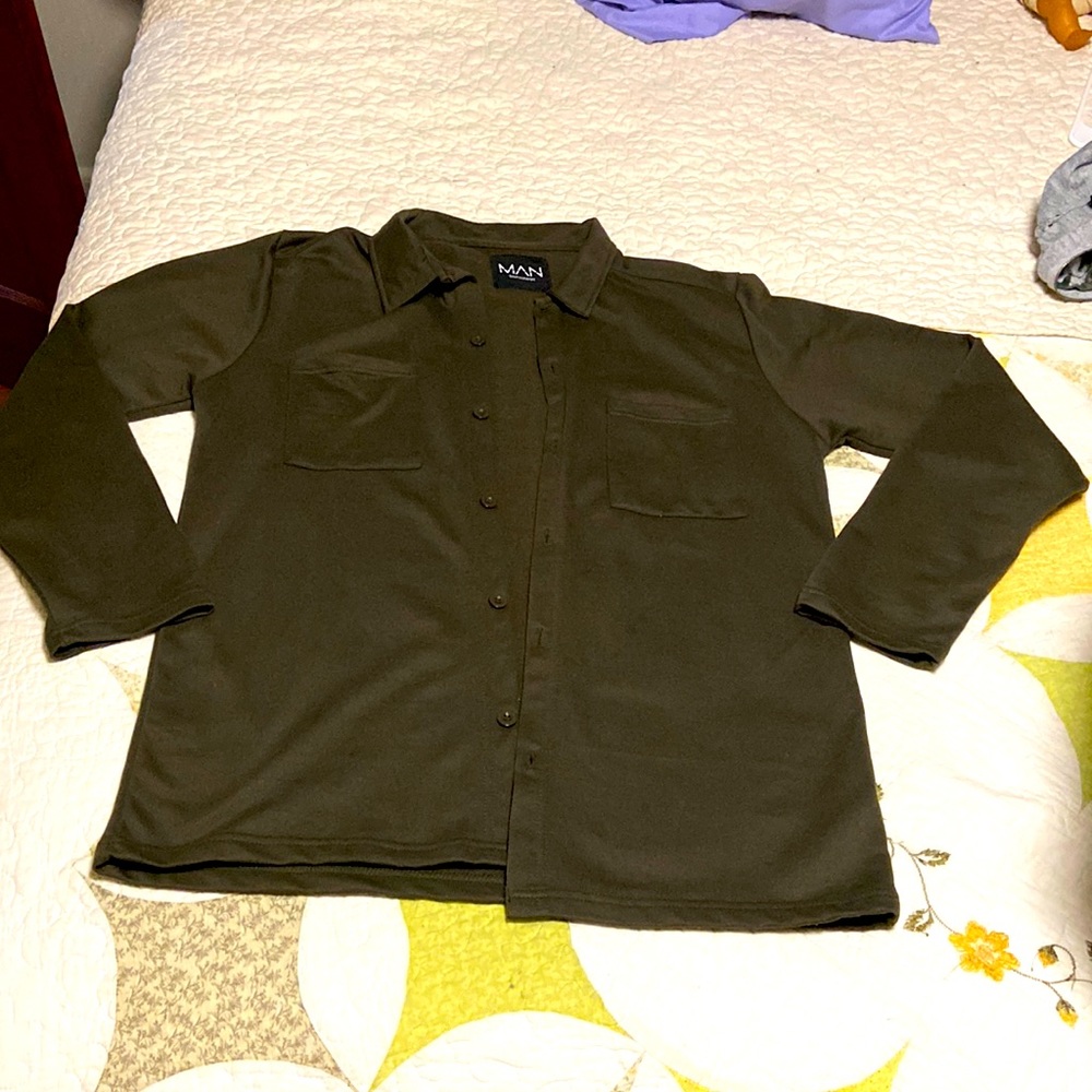 Dark grey man’s cardigan